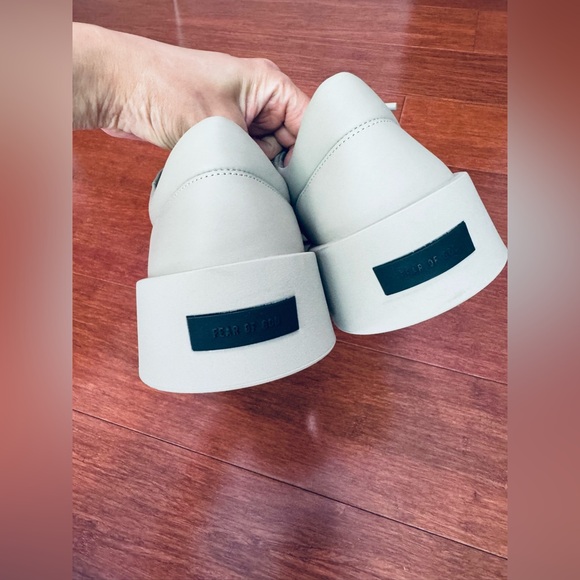 FEAR OF GOD Men's Aerobic Low top Leather Sneakers color: taupe Eu 46 US 13 - Picture 12 of 17